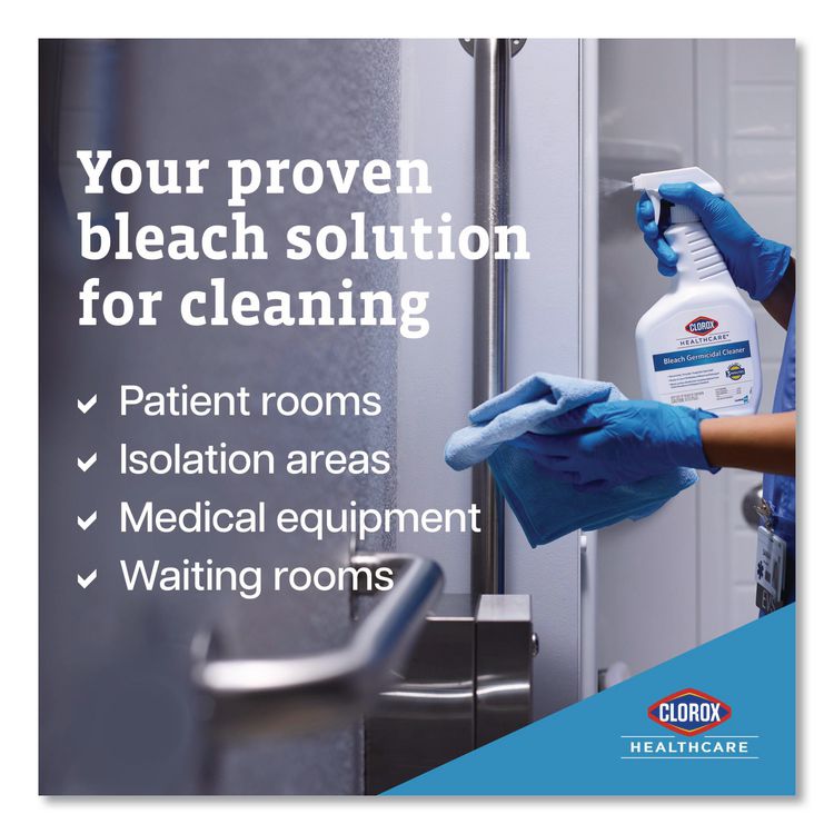 Bleach Germicidal Cleaner, Unscented, 128 oz Refill Bottle (Each)