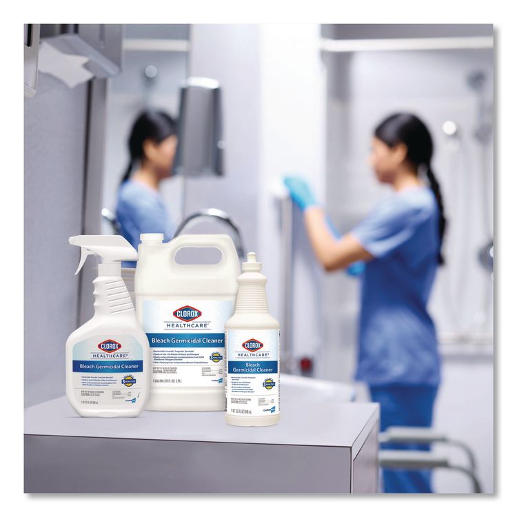 Bleach Germicidal Cleaner, Unscented, 128 oz Refill Bottle (Each)
