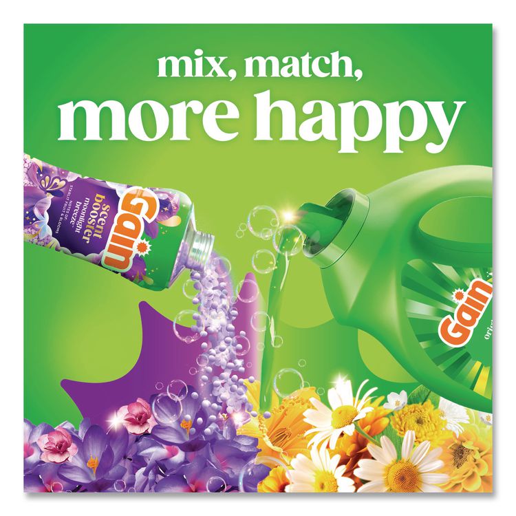Liquid Laundry Detergent, Gain Original Scent, 81 oz Pour Bottle, 4/Carton