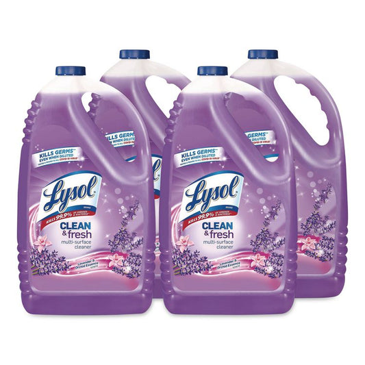 Clean and Fresh Multi-Surface Disinfectant Cleaner, Lavender and Orchid Essence, 144 oz Bottle (Each)