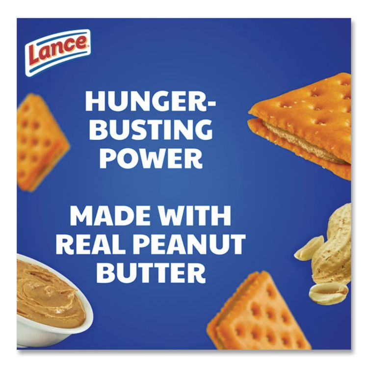 Toast Chee Peanut Butter Cracker Sandwiches, 1.52 oz Pack, 40 Packs/Box