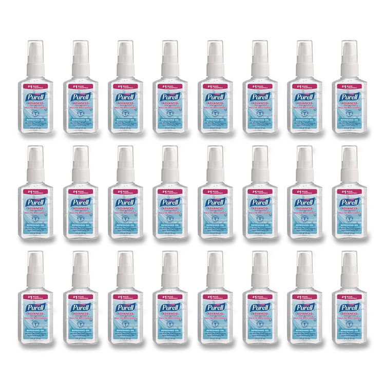 Advanced Hand Sanitizer Refreshing Gel, 2 oz Pump Bottle, Refreshing Scent (Each)
