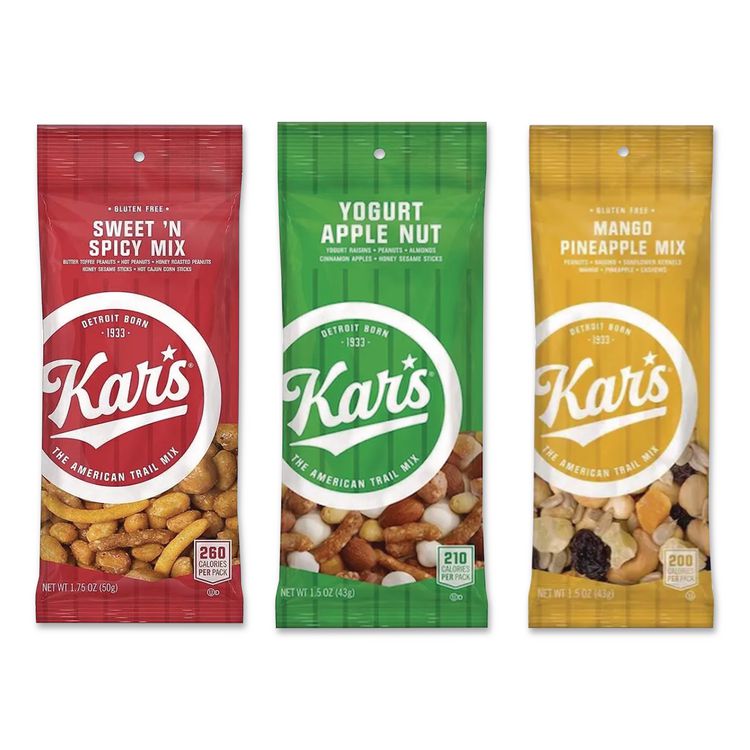 Trail Mix Variety Pack, Assorted Flavors, 24 Packets/Carton