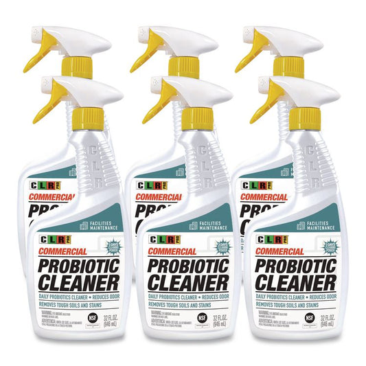 Commercial Probiotic Cleaner, Lemon Scent, 32 oz Spray Bottle, 6/Carton
