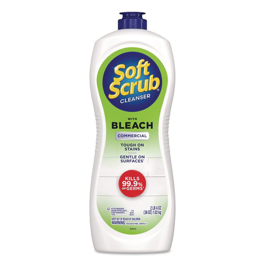 Antibacterial Surface Cleanser with Bleach, Commercial, 36 oz Bottle, 6/Carton