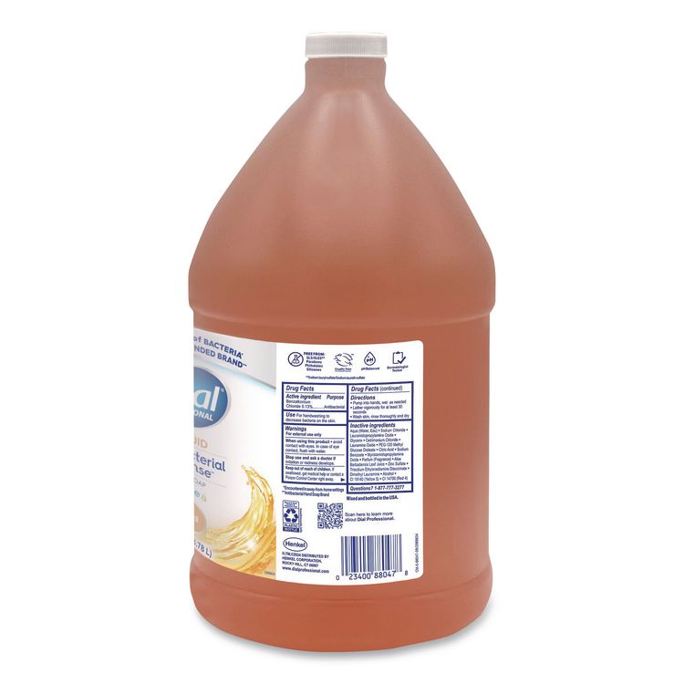 Antibacterial Defense Gold Liquid Hand Soap, 1 gal, 4/Carton