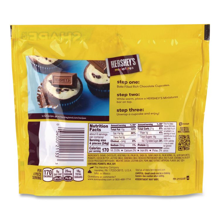 Miniatures Variety Share Pack, Assorted Chocolates, 9.3 oz Bag, 3/Pack