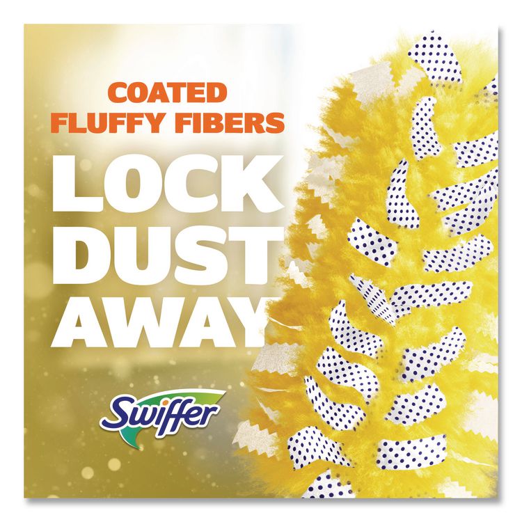 Heavy Duty Dusters Starter Kit, Handle Extends to 3 ft, 1 Handle with 12 Duster Refills