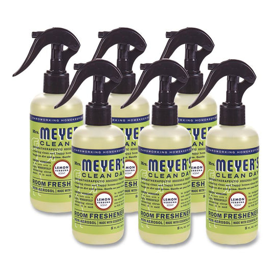 Clean Day Room Freshener, Lemon Verbena, 8 oz, Non-Aerosol Spray, 6/Carton