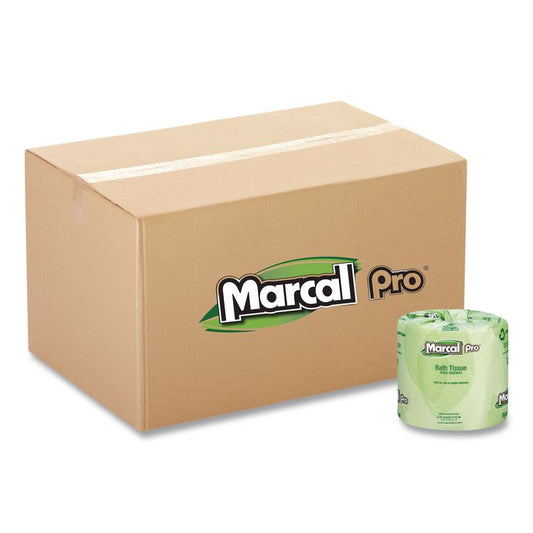 100% Recycled Bathroom Tissue, Septic Safe, 2-Ply, White, 240 Sheets/Roll, 48 Rolls/Carton