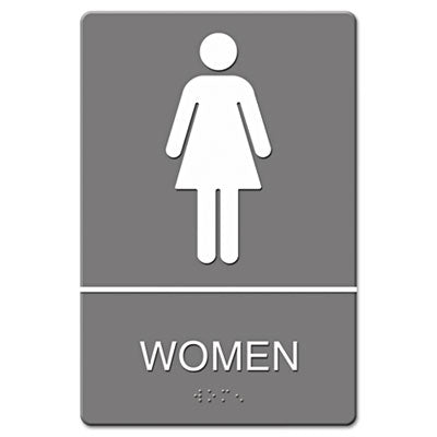 USS4816 SIGN,WALL,ADA,WOMEN,GY