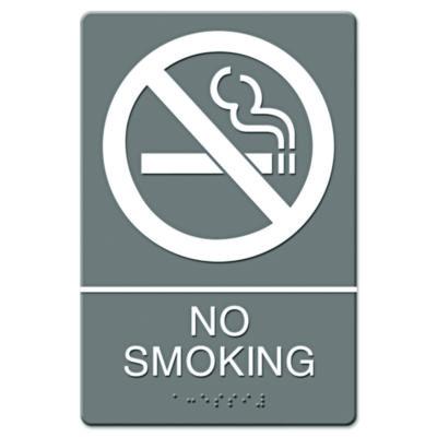 USS4813 SIGN,WALL,ADA,NO SMKG,GY