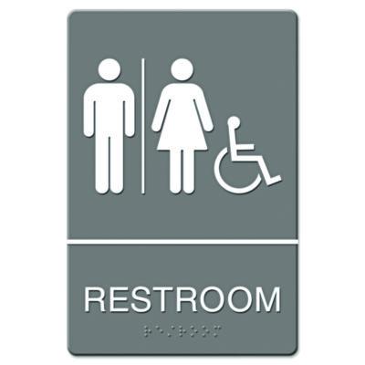 USS4811 SIGN,WALL,ADA,HNDICP,GY