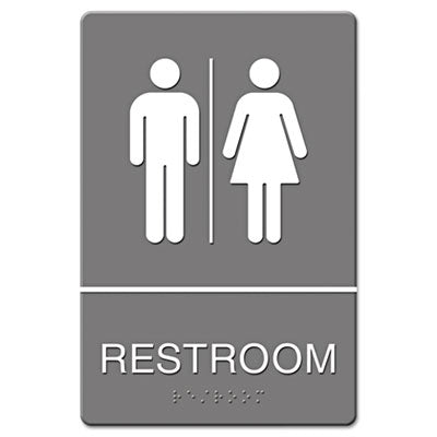 USS4812 SIGN,WALL,ADA,RESTRM,GY