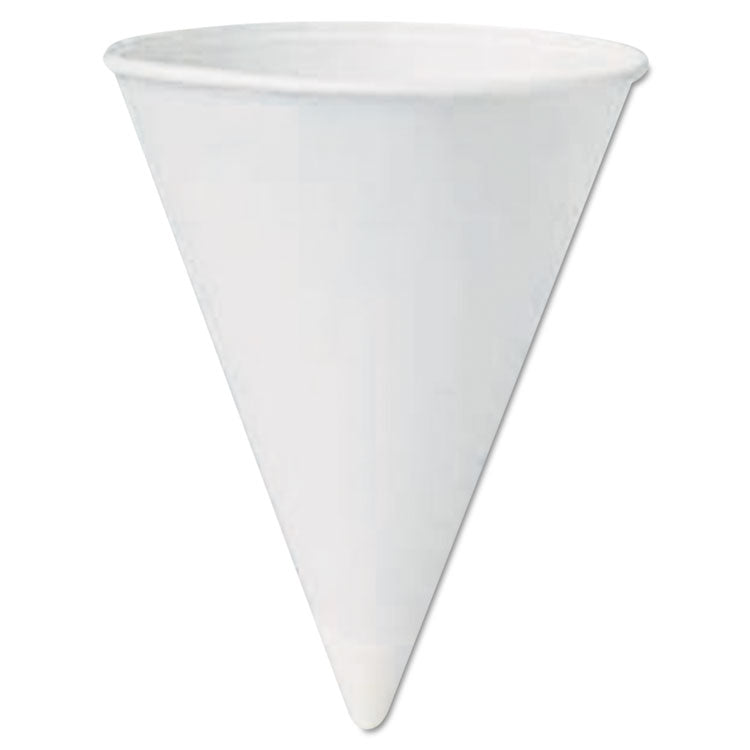 Paper Cone Water Cups, 4 oz, White, 200/Carton