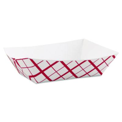 SCH0425 TRAY,FOOD,PPR,3LB,RD/WH