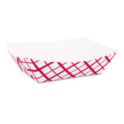 SCH0413 TRAY,FOOD,PPR,1LB,RD/WH