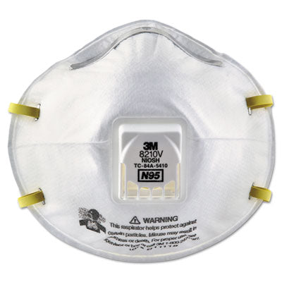 MMM8210V RESPIRATOR,N95,DISPOSL,WH