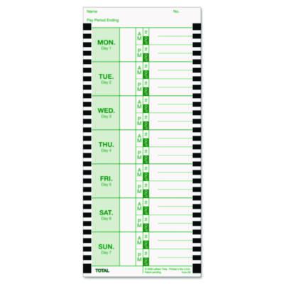 LTHE8100 CARD,TIME,THERML,100PK,WH