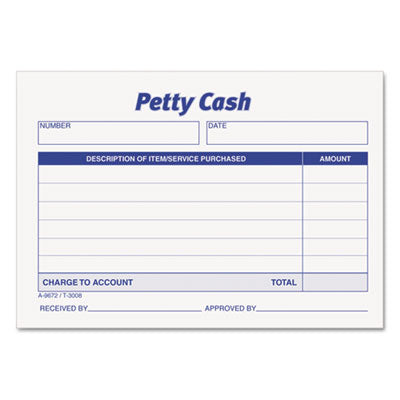 TOP3008 FORM,PETTY CASH,RECVD12PK