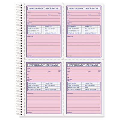 TOP4005 BOOK,PHONE REC,NCR,8.5X11