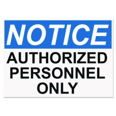 USS5492 SIGN,NOTC AUTHRZ ONLY,AST