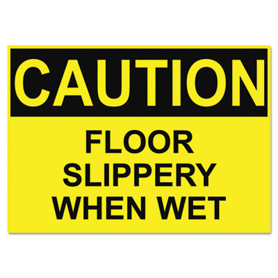 USS5494 SIGN,CAUT,FLR,SLP,WET,AST