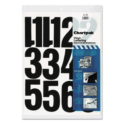 CHA01193 NUMBERS,VNYL,HLVCTA,4",BK