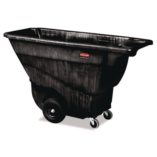 0.5 cu yd Structural Foam Tilt Truck, Standard Duty, 850 lb Capacity, Black