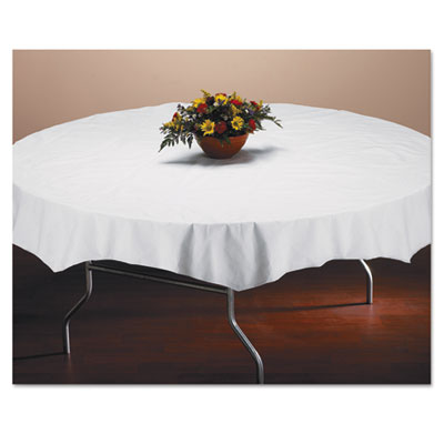 HFM210101 TABLECOVER,82"PPR/POLY,WH