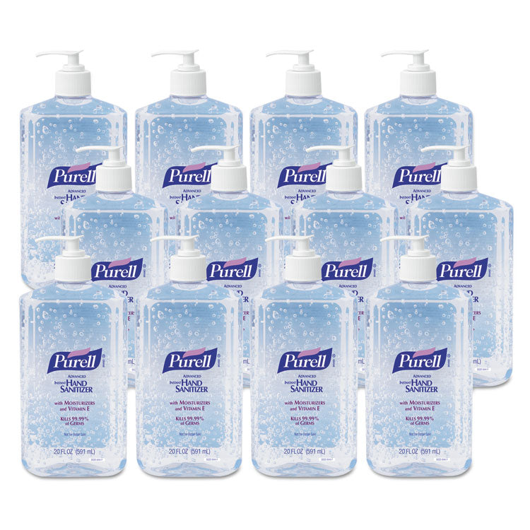Advanced Hand Sanitizer Refreshing Gel, 20 oz Pump Bottle, Clean Scent (Each)
