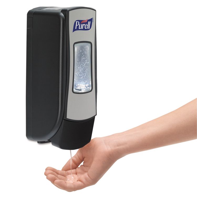 Advanced Hand Sanitizer Green Certified Gel Refill, For ADX-7 Dispensers, 700 mL, Fragrance-Free, 4/Carton