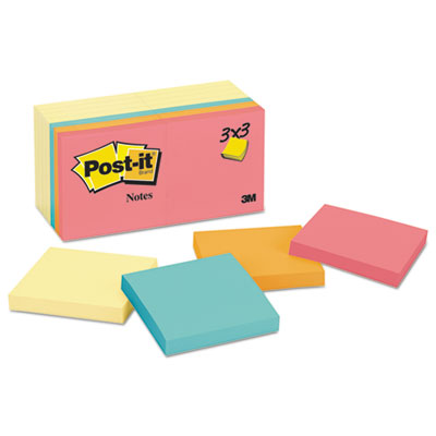 MMM65414YWM PAD,3X3,NEON,14/PK,YL