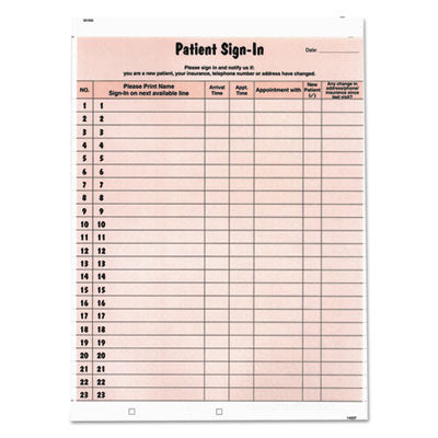 TAB14530 FORM,PATIENT SIGN-IN,SAL