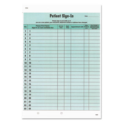 TAB14532 FORM,PATIENT SIGN-IN.LOG