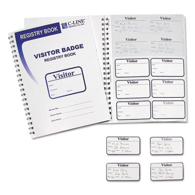 CLI97030 BADGE,VSTR,REGSTR LOG,WH