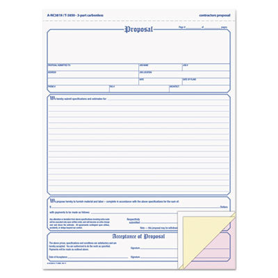TOP3850 FORM,PROPOSAL,TRIP,NCR,50