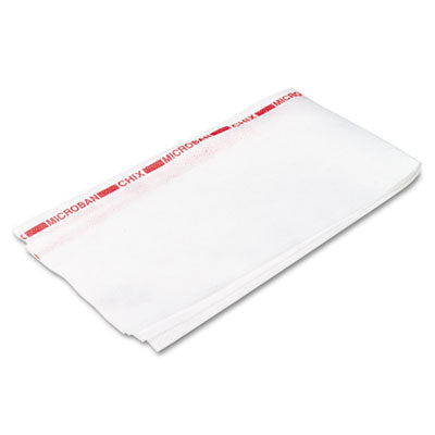 CHI8250 TOWEL,FODSRV,WHITE/RED