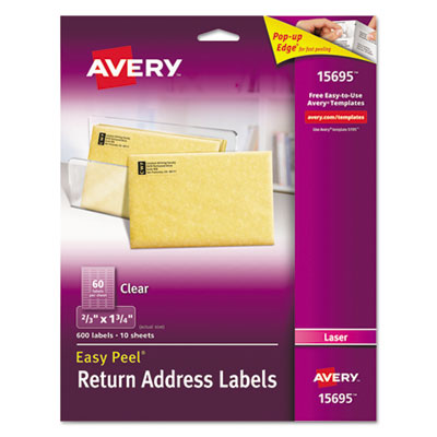 AVE15695 LABEL,RA,60-UP,EP,LSR,CLR