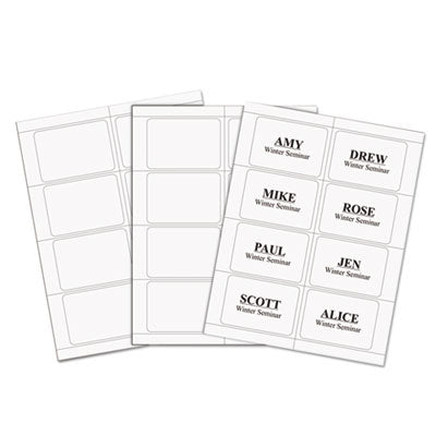 CLI92377 BADGE,P/S LASER PLAIN,WHT