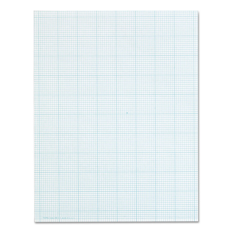 Cross Section Pads, Quadrille Rule (10 sq/in, 1 sq/in), (50) White 8.5 x 11 Sheets