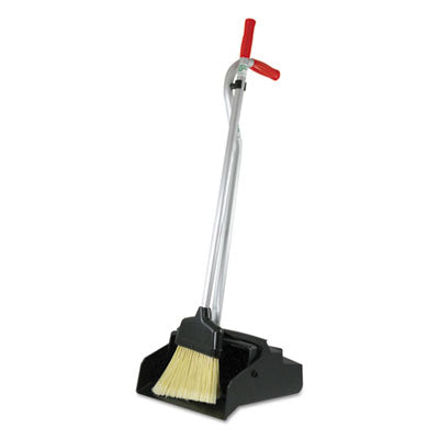UNGEDPBR DUSTPAN,W/BROOM,BK