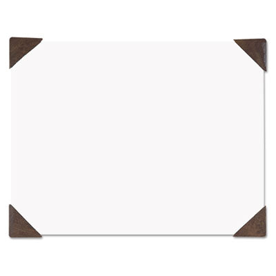 HOD40003 DESK PAD,22X17,WH/BR