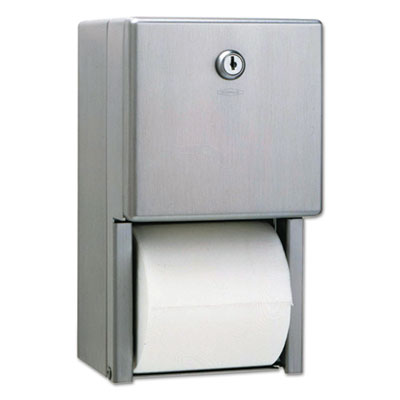 BOB2888 DISPENSER,2RL TISSUE,SS