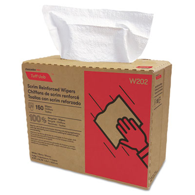 CSDW202 WIPES,SCRIM,4PLY,POPUP,WH