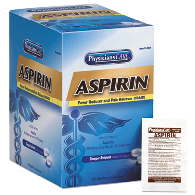 FAO54034 FIRST AID,ASPIRIN,250CT