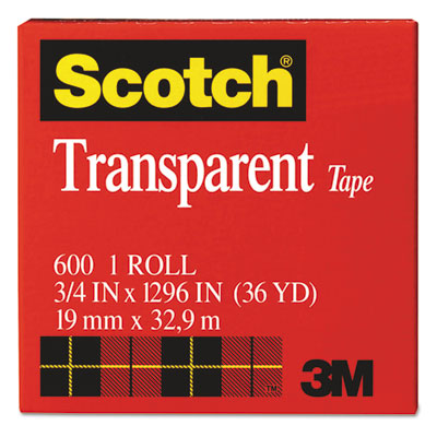 MMM600341296 TAPE,CELLO,TRANS,3/4X1296