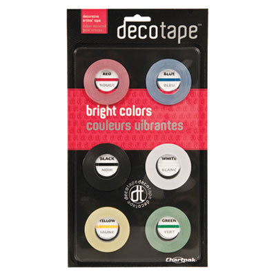 CHADEC001 TAPE,DECO,1/8"W,AST,6/PK