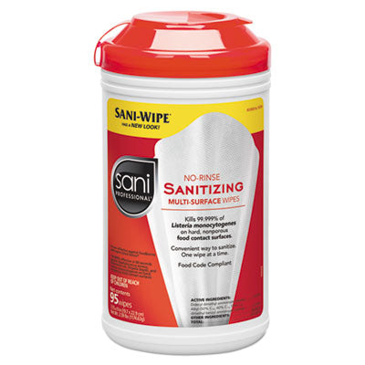 NICP56784EA WIPES,NO RINSE SANITIZING