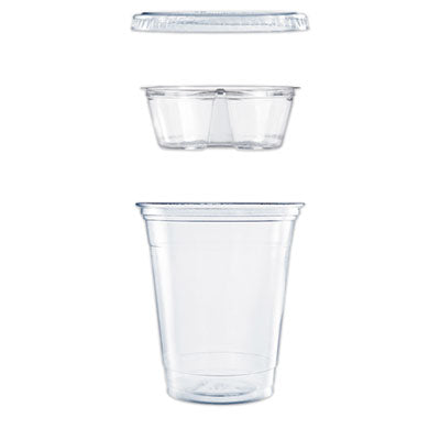 DCCPF35C1CP CUP,INSERT,PET,2CMPT,CLR
